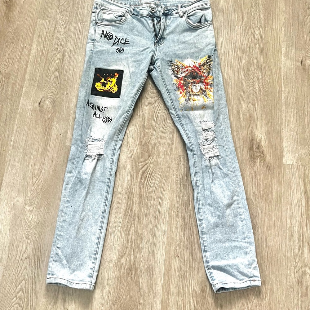 32x32 Crysp Denim Skinny Jeans - Picture 2 of 2